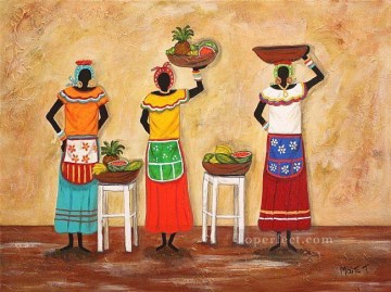 アフリカ人 Painting - ムヘレス カルタヘネラス アフリカ